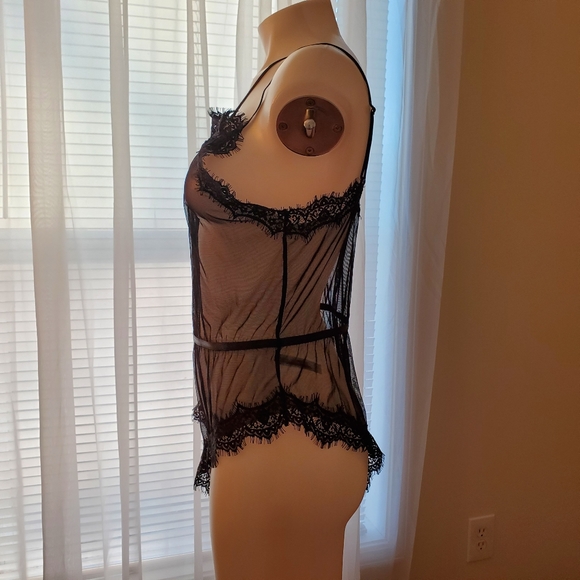 Fashion Nova Sexy Black Lingerie Romper Black L/XL - Picture 3 of 5